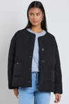 Peak Black Oversized Padded Shell Jacket