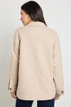 Pinot Taupe Oversized Shacket