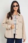 Pinot Taupe Oversized Shacket