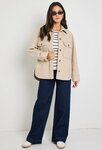 Pinot Taupe Oversized Shacket
