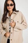 Pinot Taupe Oversized Shacket