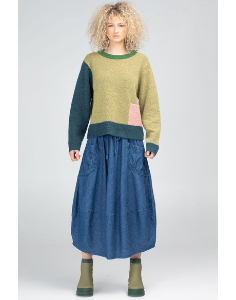 Guru Skirt Basic (Mid Wash Denim)