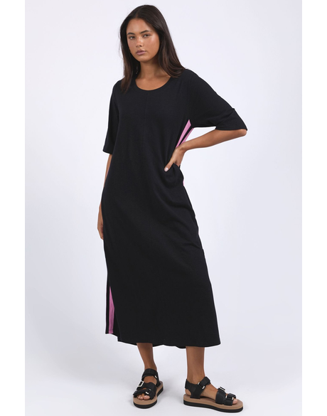 Recovery 3/4 Sleeve Dress (Black)
