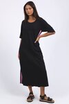 Recovery 3/4 Sleeve Dress (Black)