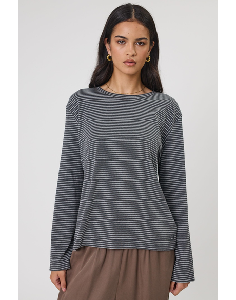 Uno Stripe Long Sleeve Top