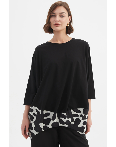Billow Combi Print Top