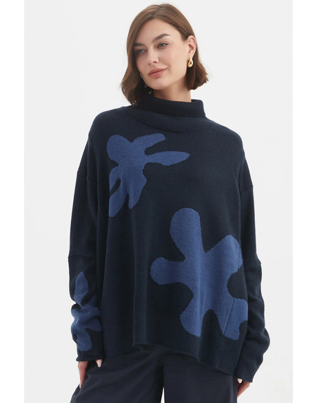 Splatter Print Knit