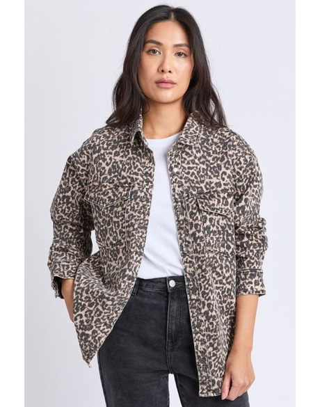 Leopard Denim Shirt