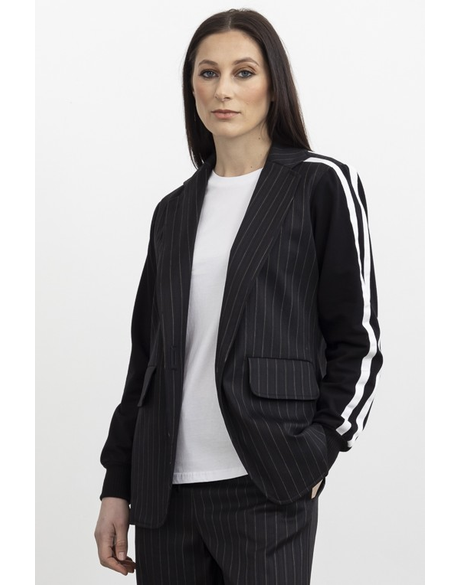 Reflective Revel Blazer (Pinstripe)