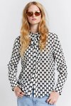 Tied Walker Dress Shirt (Monogram Silk Crepe De Chine)