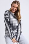 Lauren LS Stripe Tee