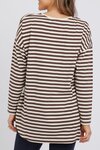 Lauren LS Stripe Tee