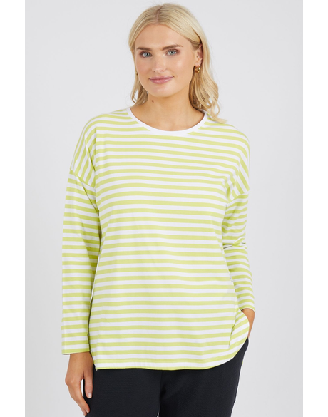 Lauren LS Stripe Tee