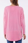 Rib LS Tee (Bubblegum Pink)