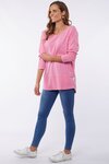 Rib LS Tee (Bubblegum Pink)