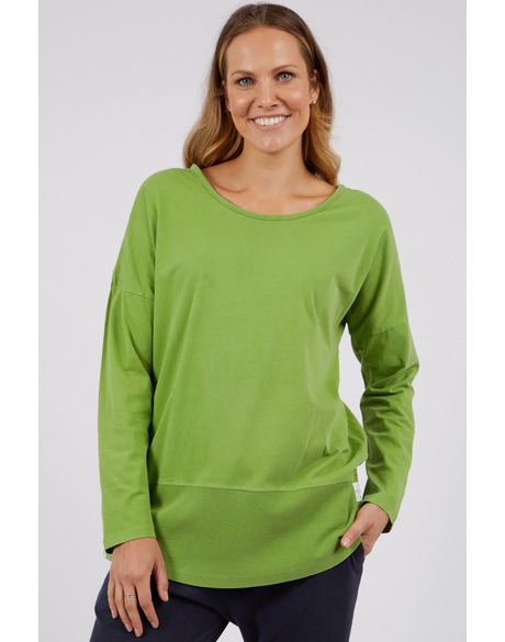 Rib LS Tee (Jungle Green)