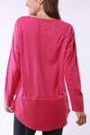 Rib LS Tee (Fuchsia)