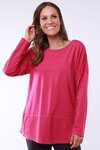 Rib LS Tee (Fuchsia)