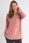 Rib LS Tee (Dusty Pink)