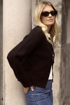 Imprint Black Soft Knit Crewneck Cardigan