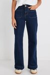 Zoey Indigo High Rise Wide Leg Pocket Jean