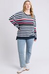 Merriment Crew (Navy and White Stripe)