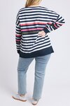 Merriment Crew (Navy and White Stripe)