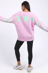 Interval Crew (Pink with Green
