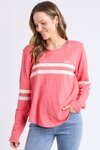 Adora Long Sleeve Tee (Cosy Coral)