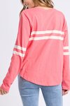Adora Long Sleeve Tee (Cosy Coral)