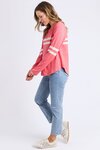 Adora Long Sleeve Tee (Cosy Coral)
