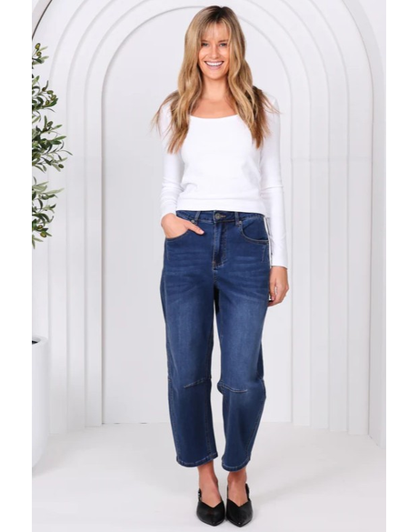 Toni Barrel Jeans (Blue)