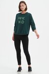 Metallic WKND Print Crew