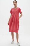 Short Sleeve Diagonal Seam Dress 