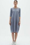 Diagonal Seam Dress (Livid Blue)