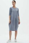 Diagonal Seam Dress (Livid Blue)