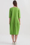 Diagonal Seam Dress (Grass Green)