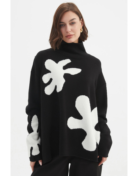 Splatter Print Knit