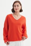Contrast Trim Knit 