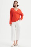 Contrast Trim Knit 