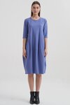 Diagonal Seam Dress (Lavender Blue)