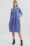 Diagonal Seam Dress (Lavender Blue)