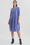 Diagonal Seam Dress (Lavender Blue)