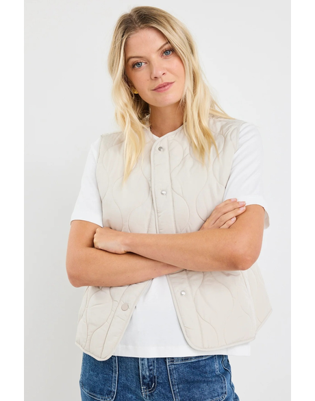 Touchstone Putty Lightweight Quilted Vest