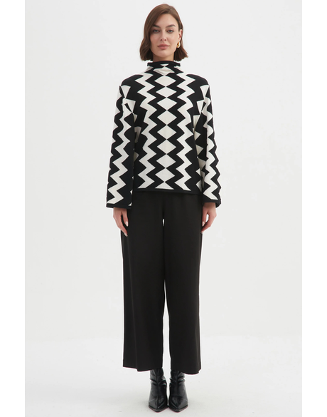 Mirrored Chevron Knit 