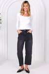Toni Barrel Jeans (Black)