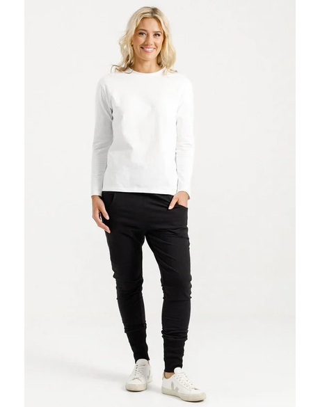 Alpine Apartment Pants (Black w Gold X)