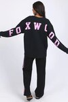 Interval Crew (Black w Neon Pink)