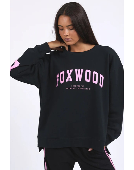 Interval Crew (Black w Neon Pink)