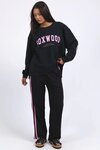Interval Crew (Black w Neon Pink)